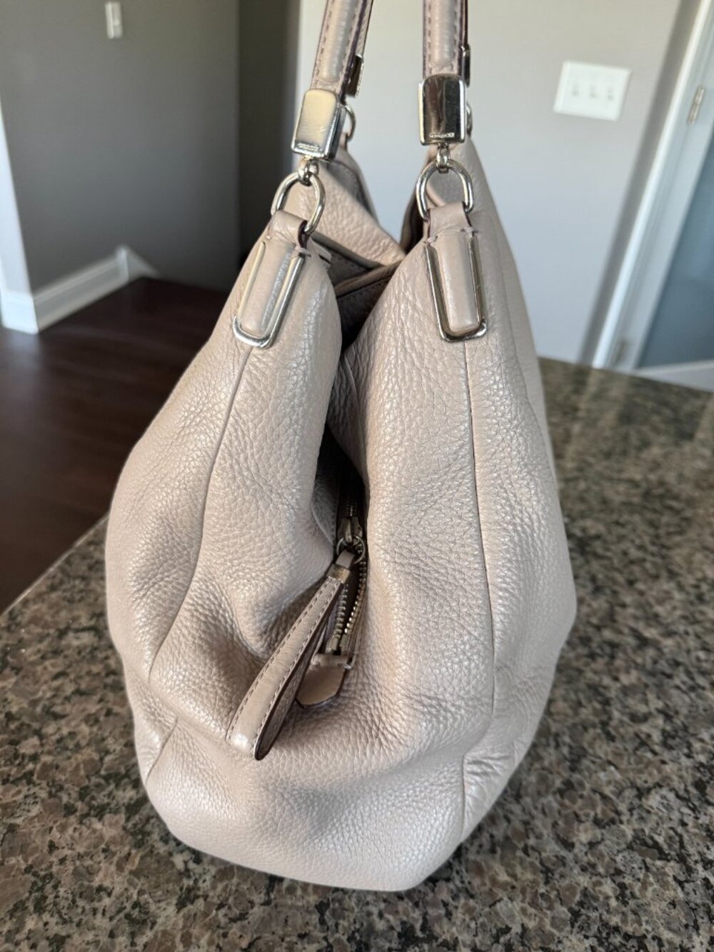 Coach Madison Phoebe Shoulder Bag Taupe/Beige/Nude/Gray - Picture 8 of 8